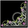 Floral Corner Embellishments 1 02(Lg)