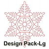 Snowflake Redwork Quilts(Lg)