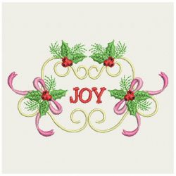 Heirloom Ribbon Christmas 06 machine embroidery designs