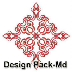 Redwork Feather Blocks(Md) machine embroidery designs