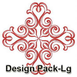 Redwork Feather Blocks(Lg) machine embroidery designs