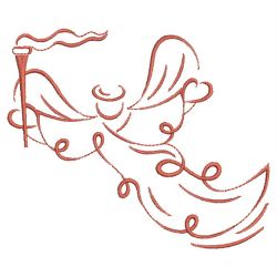 Redwork Abstract Angels 02(Lg) machine embroidery designs