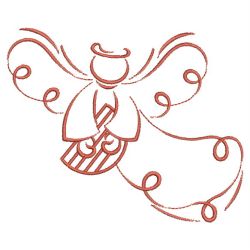 Redwork Abstract Angels 05(Sm) machine embroidery designs