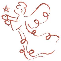 Redwork Abstract Angels 10(Sm) machine embroidery designs