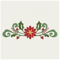 Heirloom Christmas Poinsettia Flowers 02 machine embroidery designs