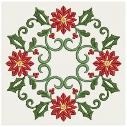 Heirloom Christmas Poinsettia Flowers 08 machine embroidery designs