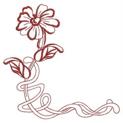 Art Nouveau Flower Corners 01(Md) machine embroidery designs