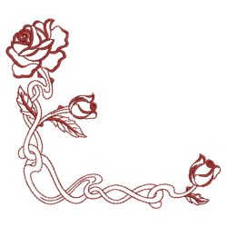 Art Nouveau Flower Corners 07(Md) machine embroidery designs