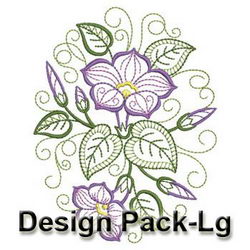 Vintage Morning Glory(Lg) machine embroidery designs