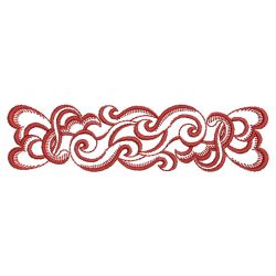 Redwork Feather Borders and Corners 06(Md) machine embroidery designs