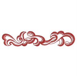 Redwork Feather Borders and Corners 08(Lg) machine embroidery designs