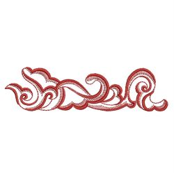 Redwork Feather Borders and Corners 09(Md) machine embroidery designs