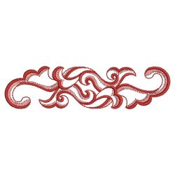 Redwork Feather Borders and Corners 10(Sm) machine embroidery designs
