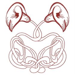 Redwork Art Nouveau Flowers 2 05(Md)