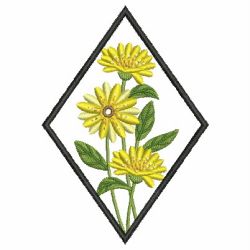 Flowers of the Month 1 06 machine embroidery designs