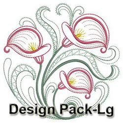 Vintage Heirloom Calla(Lg) machine embroidery designs