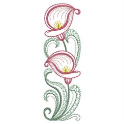 Vintage Heirloom Calla 03(Lg) machine embroidery designs