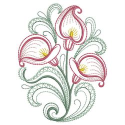 Vintage Heirloom Calla 05(Lg) machine embroidery designs