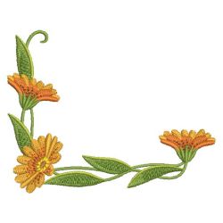 Heirloom Calendula 06 machine embroidery designs