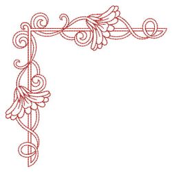 Redwork Heirloom Calendula 06(Sm) machine embroidery designs