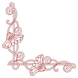 Redwork Heirloom Calendula 07(Md) machine embroidery designs