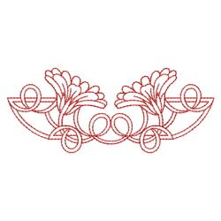 Redwork Heirloom Calendula 08(Lg)