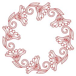 Redwork Heirloom Calendula 12(Sm) machine embroidery designs