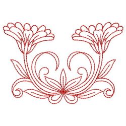 Redwork Heirloom Calendula 13(Lg)