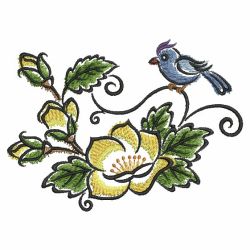 Heirloom Watercolor Flowers 05 machine embroidery designs