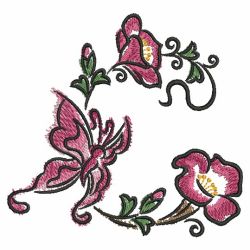 Watercolor Butterflies and Flowers 02(Lg) machine embroidery designs