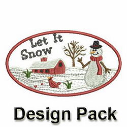 Winter Snowman Scenes machine embroidery designs