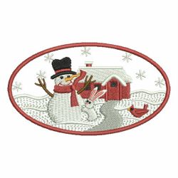 Winter Snowman Scenes 06 machine embroidery designs