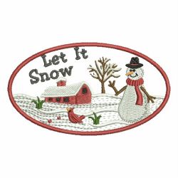 Winter Snowman Scenes 09 machine embroidery designs