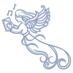 Music Angels 01(Md) machine embroidery designs