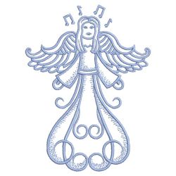 Music Angels 08(Md) machine embroidery designs