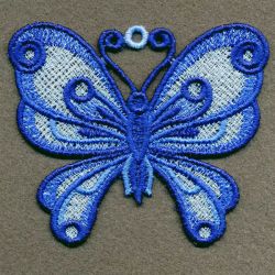 FSL Blue Butterflies 07 machine embroidery designs