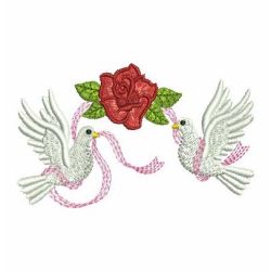 Ribbon Doves 05 machine embroidery designs