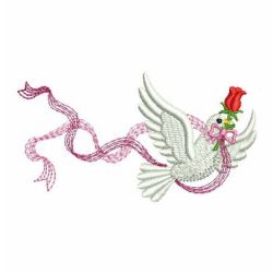 Ribbon Doves 06 machine embroidery designs