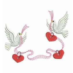 Ribbon Doves 08 machine embroidery designs