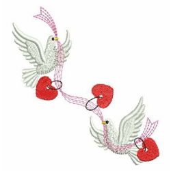 Ribbon Doves 10 machine embroidery designs