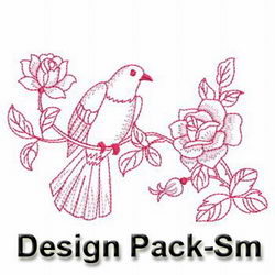 Vintage Roses and Doves(Sm) machine embroidery designs