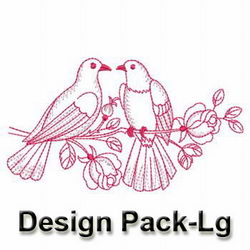 Vintage Roses and Doves(Lg) machine embroidery designs