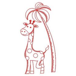 Redwork Cute Zebra 02(Md) machine embroidery designs