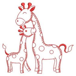 Redwork Cute Zebra 05(Md) machine embroidery designs