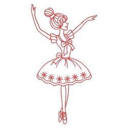 Redwork Ballet Girls 10(Lg)