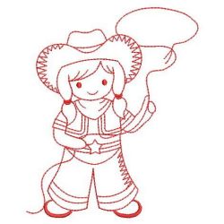 Redwork Cowboys 05(Sm) machine embroidery designs