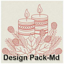 Redwork Christmas 2(Md) machine embroidery designs