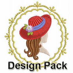 Red Hat Lady machine embroidery designs