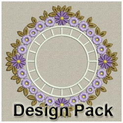 Heirloom Purple Flowers 1 machine embroidery designs