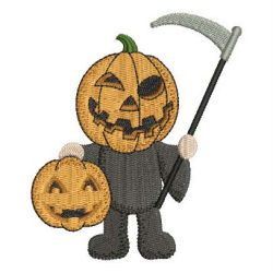 Halloween Pumpkin Headman 07 machine embroidery designs